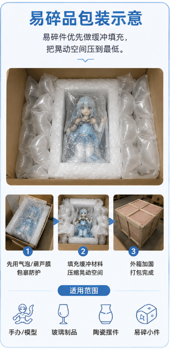 易碎品包装示意